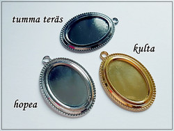 Korupohja ovaali 30 x 20 mm, riipus, eri värejä