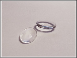 Lasikapussi ovaali 18 x 13 mm, kirkas