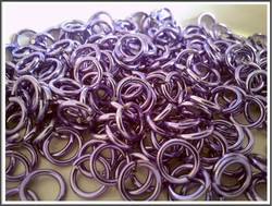 Rengas Ø 6.6 mm, lanka 1.6 mm, 50 kpl, vaalea lila