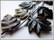 Obsidiaani, kulta, 27 x 34 x 4 mm, lehti