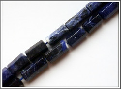 Sodaliitti, 8 x 18 mm, putki