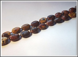 Pilbara jaspis, 12 x 18 mm, ovaali, ½ nauha