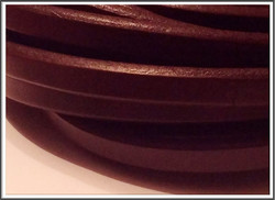 Nahkanauha Regaliz®, 10 x 7 mm, sileä, ruskea
