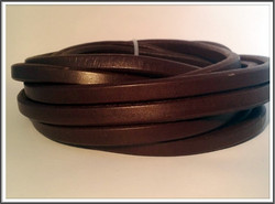 Nahkanauha Regaliz®, 10 x 7 mm, sileä, ruskea