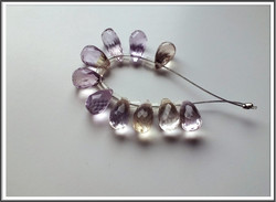 Ametriini AA, 8-9 mm, briolettipisara, 10 kpl