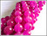 Jade, värjätty pyöreä Ø 10 mm, fuchsia, nauha