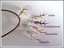 Riipuspidike 21 x 15 mm, Oksa, eri värejä