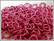 Rengas Ø 5 mm, lanka 1.2 mm, 50 kpl, tumma rose