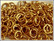 Rengas Ø 5 mm, lanka 1.2 mm, 50 kpl, kulta