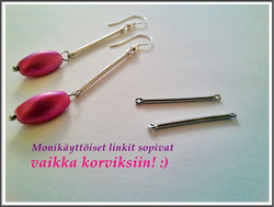 Korulinkki, 40 mm tikku, kirkas teräsväri, kpl