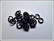 Rengas Ø 4.0 mm, lanka 1.0 mm, 50 kpl, mattamusta