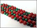 Kivihelmimix, punainen akaatti ja vihreä tiikerinsilmä AA, nauha 20 cm