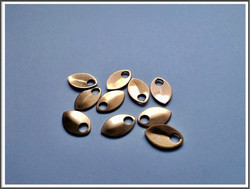 Pronssihela mini, 12 x 7.5 mm, 10 kpl