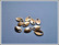Pronssihela mini, 12 x 7.5 mm, 10 kpl
