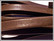 Nahkanauha 10 x 2 mm, sileä Nappa, tummanruskea