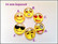 Lasikapussi Ø 16 mm, Emoji, eri fiiliksiä