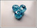 Kristallilasihelmi, 14 x 9 mm, Turquoise AB