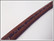 Nahkanauha 10 x 2 mm, kohokuvioitu, köynnös, ruskea