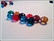 Kristallirondellit 10 x 7 mm, värimix, 10 kpl/pss
