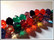 Kristallirondellit 10 x 7 mm, värimix, 10 kpl/pss
