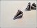 Helmihattu, 11 x 10 mm kartio, antiikkihopean värinen, sileä, 2 kpl