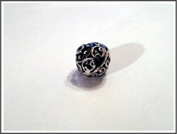 Metallihelmi 13 mm, antiikkihopean värinen, kpl