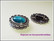 Korupohja 18 x 13 mm kapussille, 10 x 2 mm nauhaan, antiikkihopea