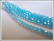Tsekkiläinen kristallibicone 8 mm, Aqua, 25 kpl nauha