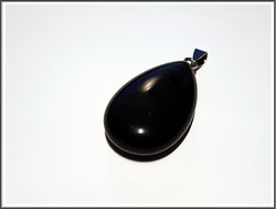 Obsidiaani, riipus RST-pidikkeellä, pisara