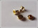 Niitti 6 mm, litteä kullanvärinen, 10 kpl