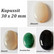 Kivikapussi 30x20 mm, eri kivilajeja