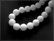 Jade Ø 10 mm, valkoinen, huurrettu, ½ nauha