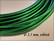 Värillinen alumiinilanka Ø 2.5 mm, 5 metriä, kirkas vihreä