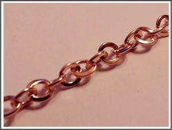 Metalliketju, lenkit 5 mm, ruusukulta, 0.5 m