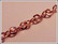 Metalliketju, lenkit 5 mm, ruusukulta, 0.5 m