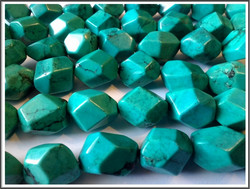 Turkoosi A, 14 x 18 mm, fas. nugetti, 5 kpl