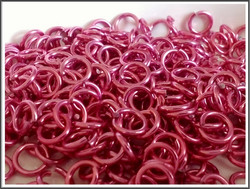 Rengas Ø 6.6 mm, lanka 1.6 mm, 50 kpl, rose