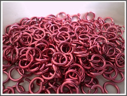 Rengas Ø 6.6 mm, lanka 1.6 mm, 50 kpl, rose