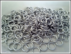 Rengas Ø 6.6 mm, lanka 1.6 mm, 50 kpl, hopea