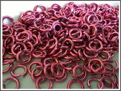Rengas Ø 5.7 mm, lanka 1.6 mm, 50 kpl, rose
