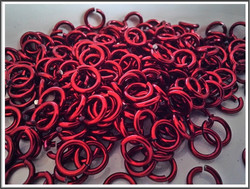 Rengas Ø 5.7 mm, lanka 1.6 mm, 50 kpl, punainen