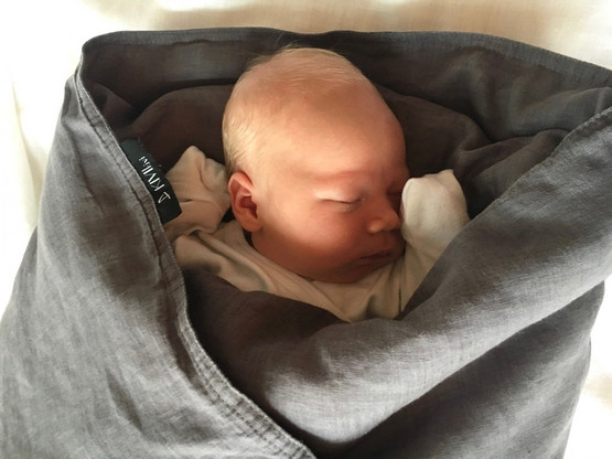 Pellavalakanat, baby, harmaa