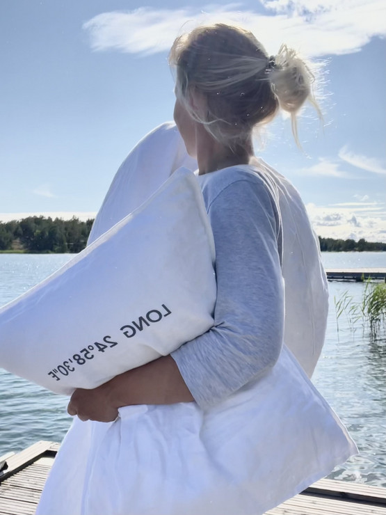LUOTO -pellavapussilakana ja tyynyliina, 100% pellavaa