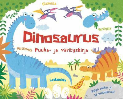 Dinosaurus puuha- ja värityskirja