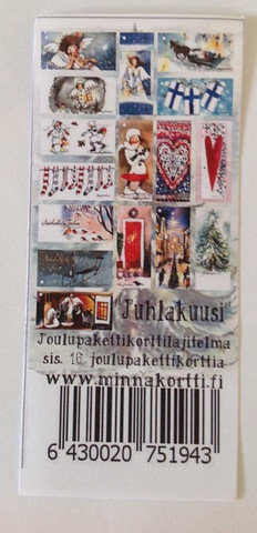 Pakettikorttinippu juhlakuusi