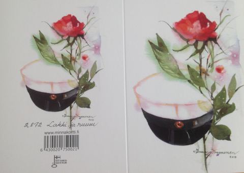 Yo-lakki ja ruusu 2-osainen kortti