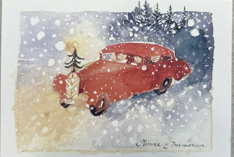 Punainen auto