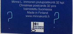 Mysteerilajitelma Minna Immosen joulukortteja