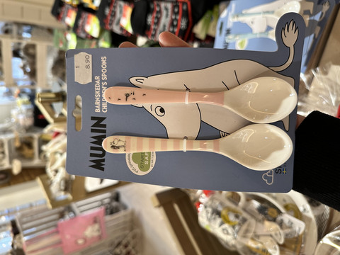 Lusikkapari vaalea punainen