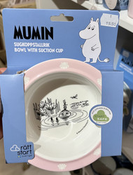 Lautanen imukupilla vaalea punainen